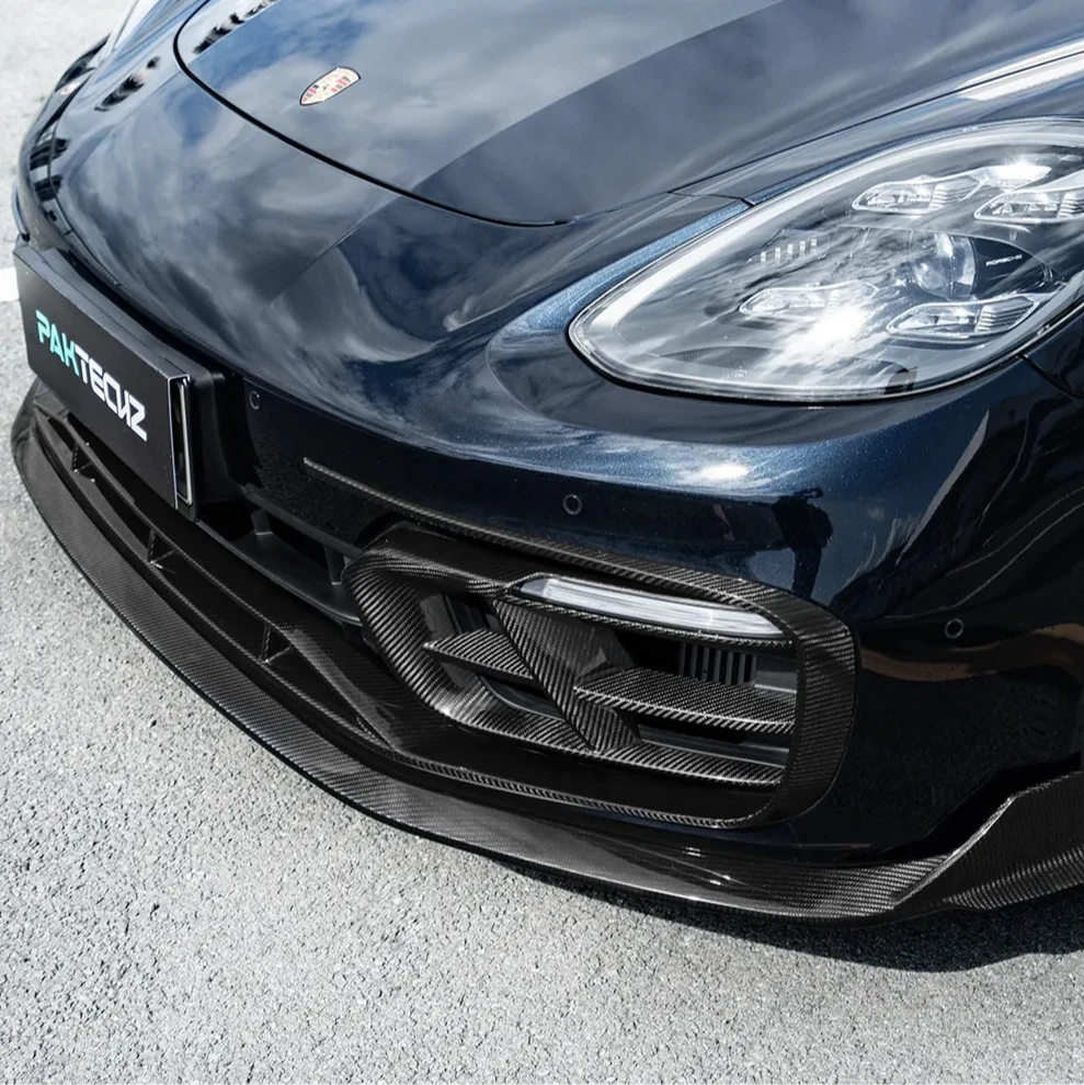 Paktechz Carbon Fiber Front Lip - Porsche Panamera (971) | Euro