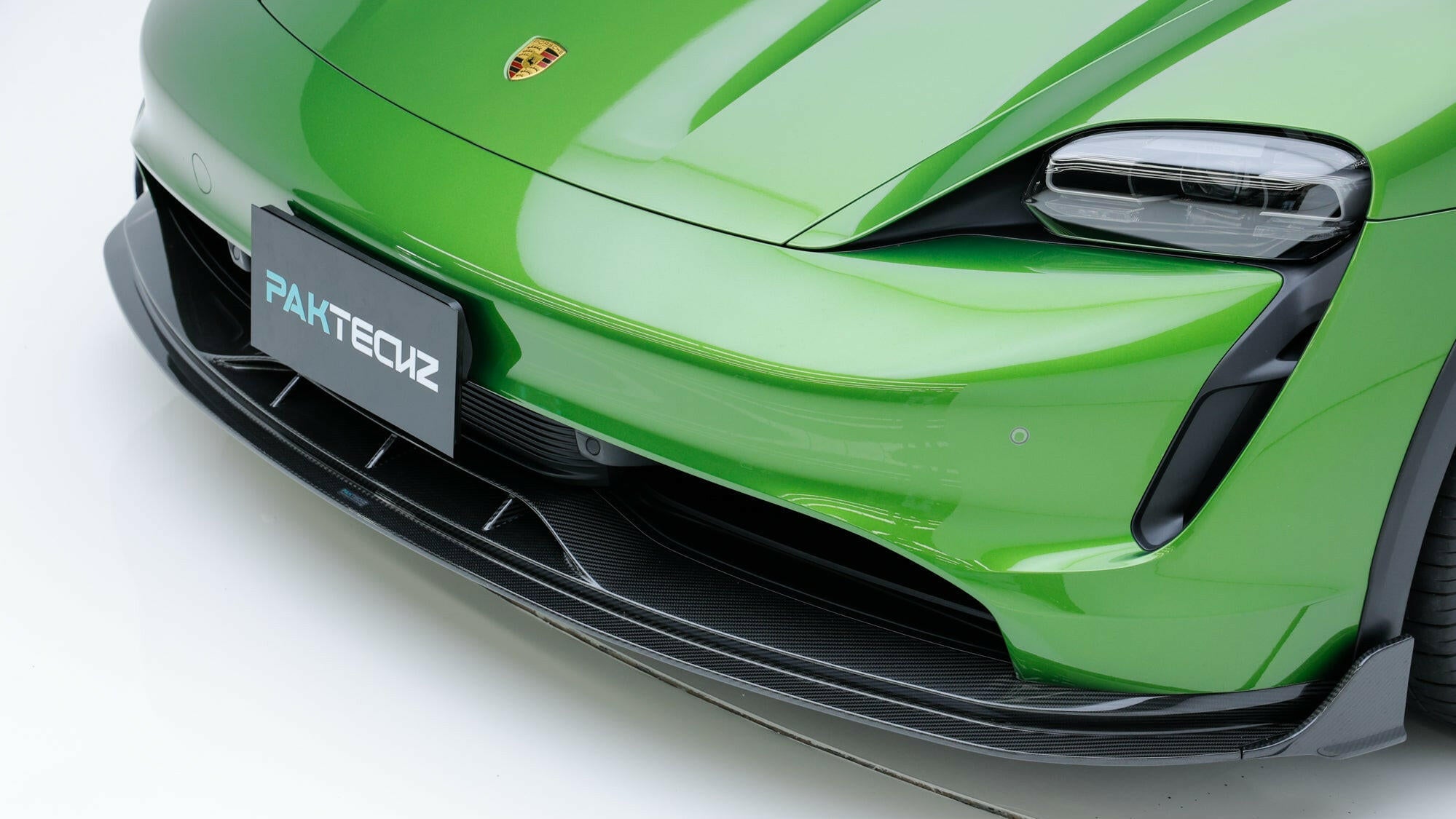Paktechz Carbon Fiber Front Lip - Porsche Taycan.