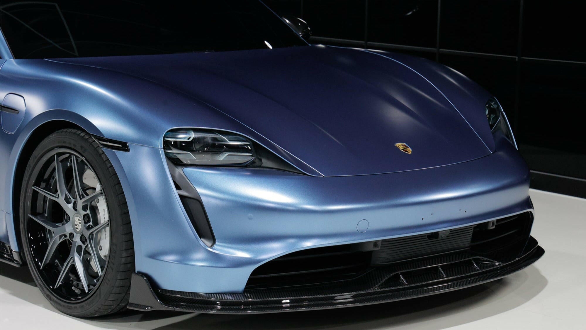Paktechz Carbon Fiber Front Lip - Porsche Taycan.