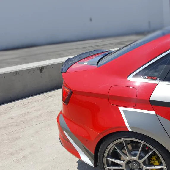Euro Auto Style V1 Carbon Fiber Spoiler - Audi A3/S3/RS3 (2014-2020).