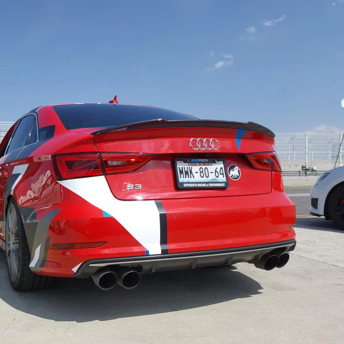 Euro Auto Style V1 Carbon Fiber Spoiler - Audi A3/S3/RS3 (2014-2020).