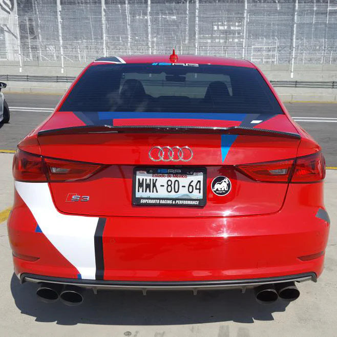 Euro Auto Style V1 Carbon Fiber Spoiler - Audi A3/S3/RS3 (2014-2020).