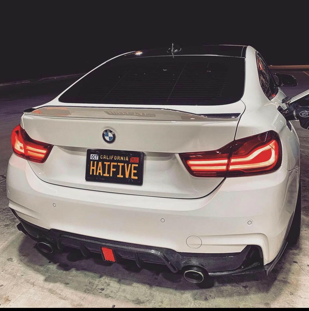 P Style Carbon Fiber Diffuser w/ LED Brake Light - F32/F33 4 Series.