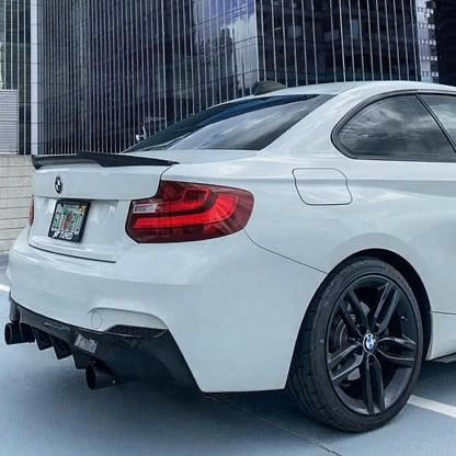 M4 Style Carbon Fiber Spoiler - F22 2 Series.