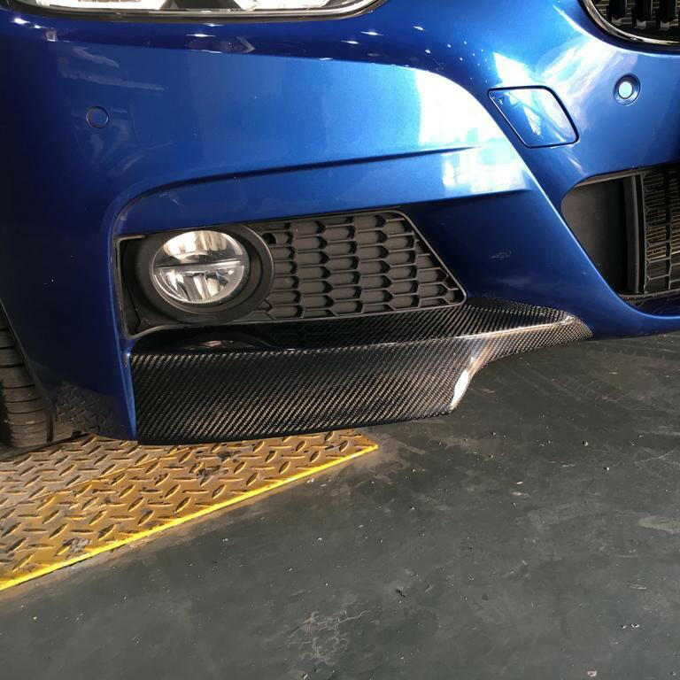 MP Style Carbon Fiber Front Splitters - F30 3 Series.