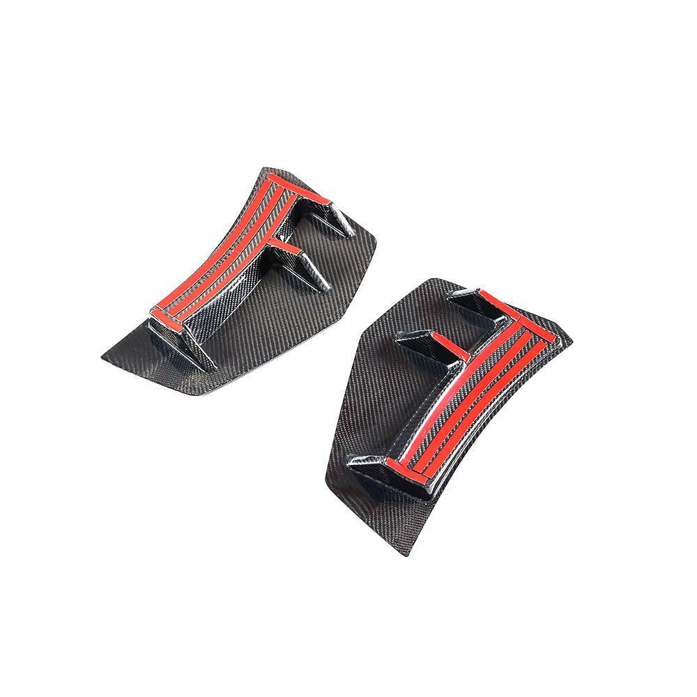 Carbon Fiber Rear Bumper Side Vent Trim - Audi R8 (2016-2018).