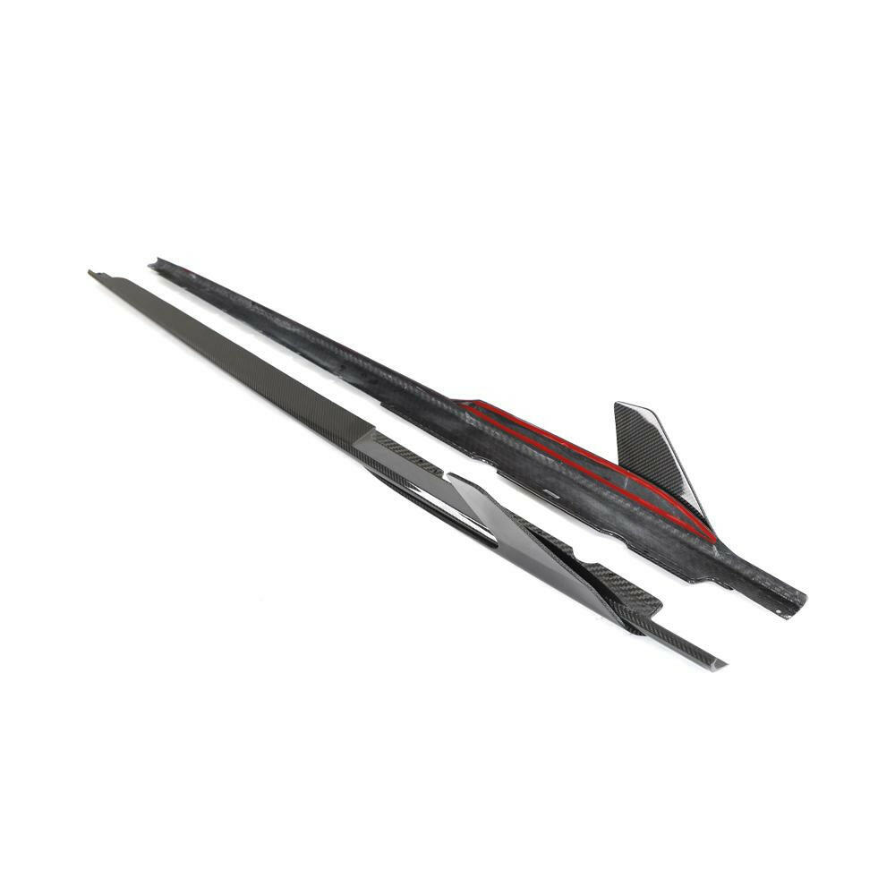 Capristo Style Carbon Fiber Side Skirts - Audi R8 (2019-2024).