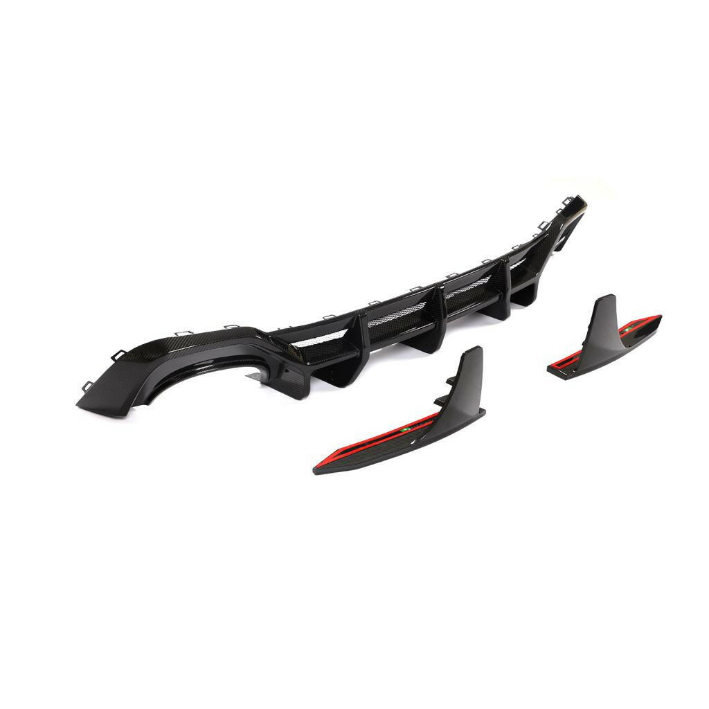 Euro Auto Style V2 Carbon Fiber Rear Diffuser - Audi RS6/RS7 C8.