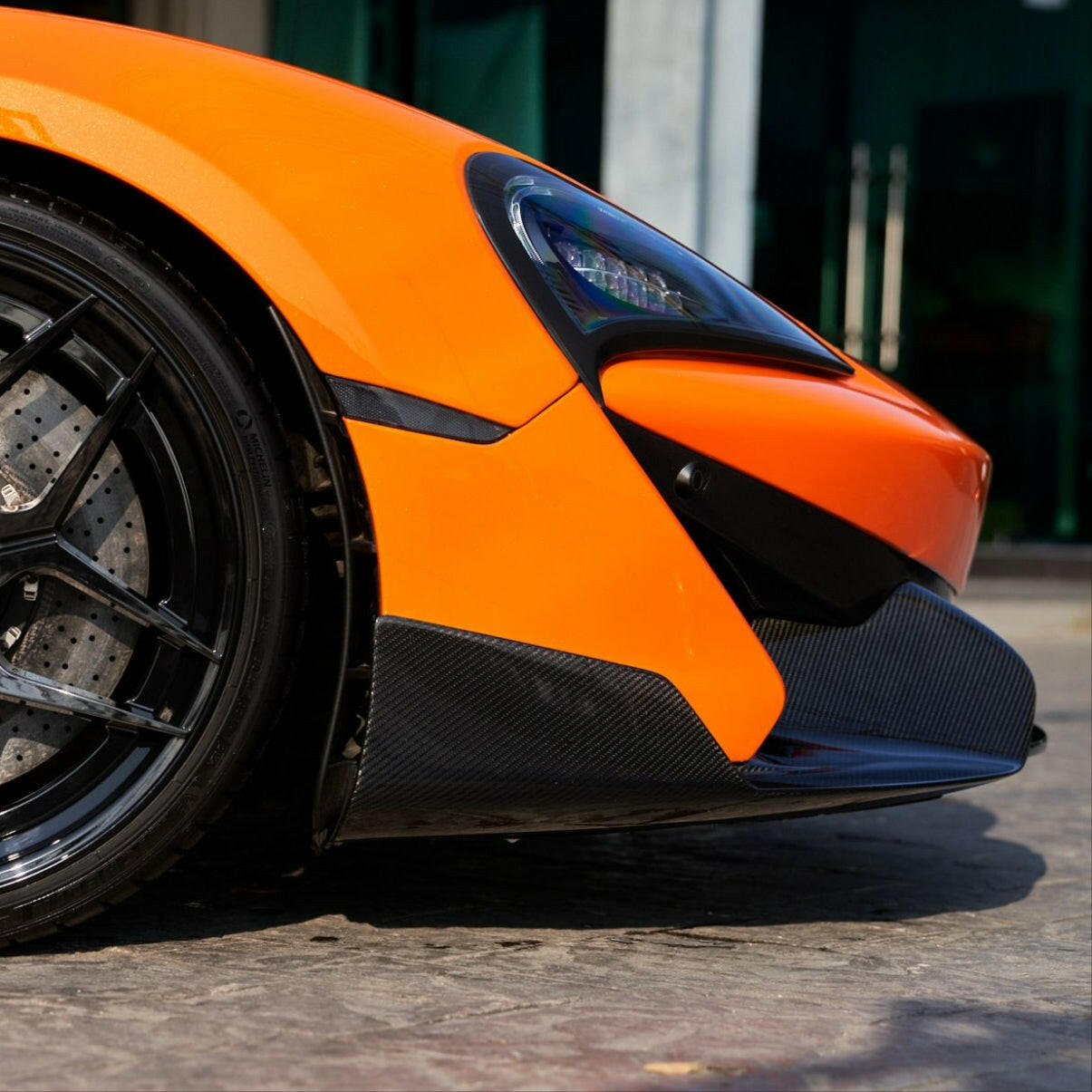 OEM Style Carbon Fiber Front Diffuser and Splitters - McLaren 570s/570GT.