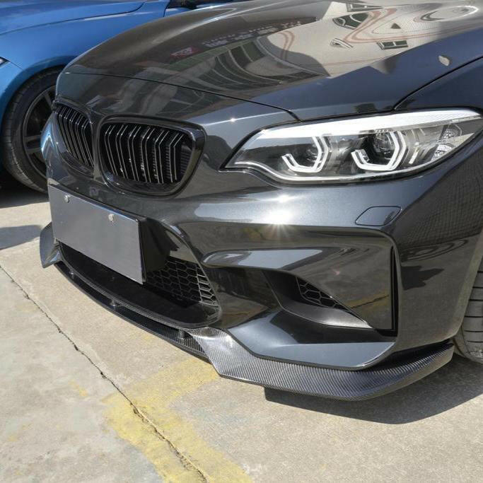 V Style Carbon Fiber Front Lip - F87 M2.