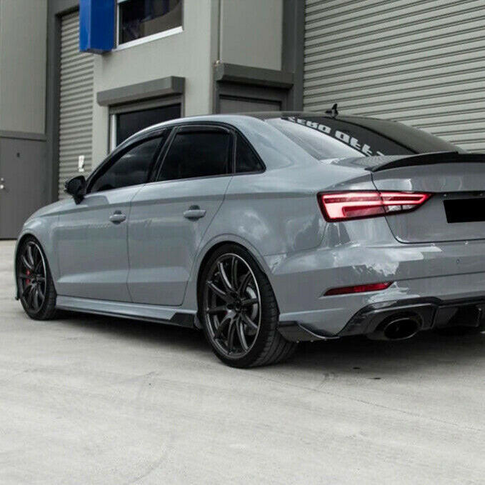 Euro Auto Style V2 Carbon Fiber Side Skirts - Audi RS3 (2017-2020).