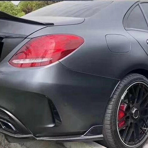 Carbon Fiber Rear Splitters - W205 AMG C63 Sedan.