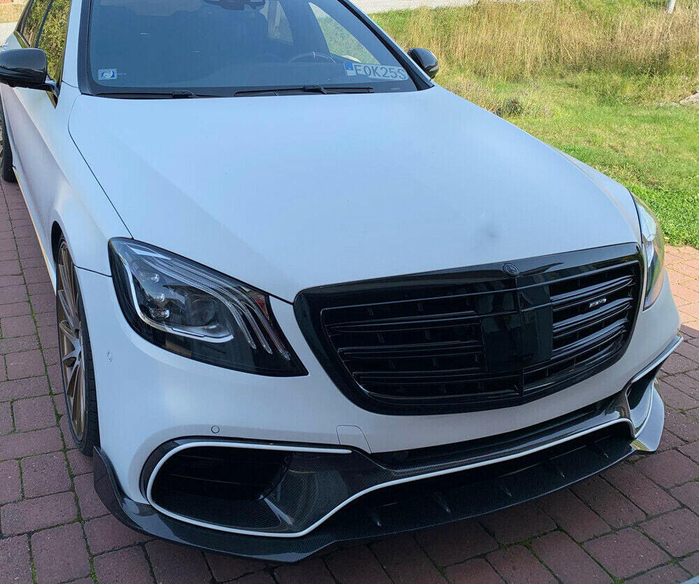 Carbon Fiber Front Bumper Trim - W222 AMG S63/S65 (LCI).