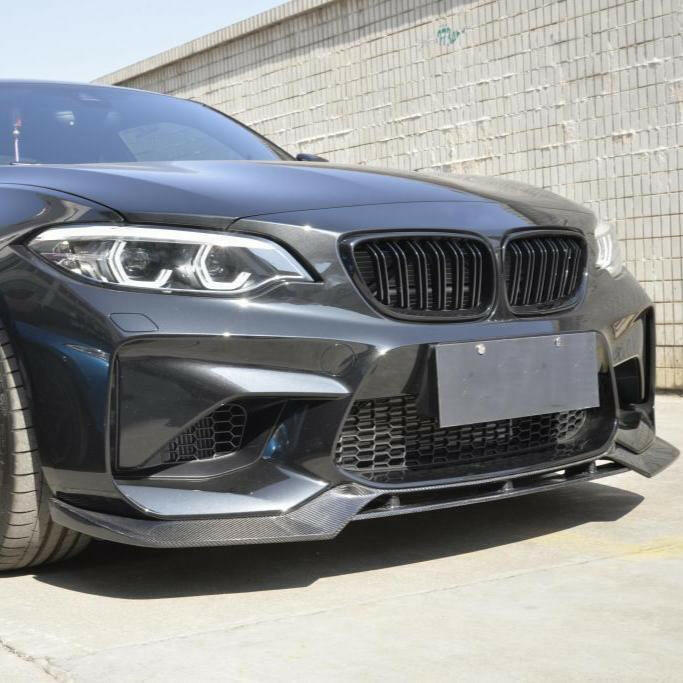 V Style Carbon Fiber Front Lip - F87 M2.