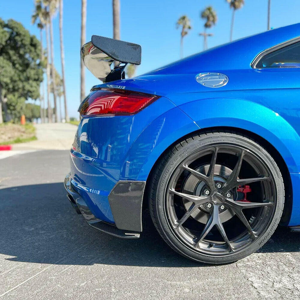 Performance Style Carbon Fiber Rear Diffuser Canards - Audi TTRS (2016-2019).