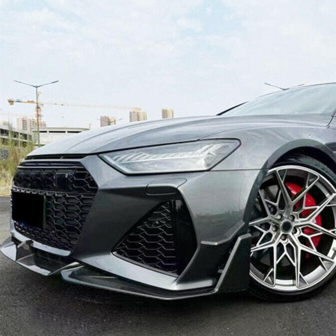 Euro Auto Style V2 Carbon Fiber Front Lip - Audi RS6/RS7 C8.