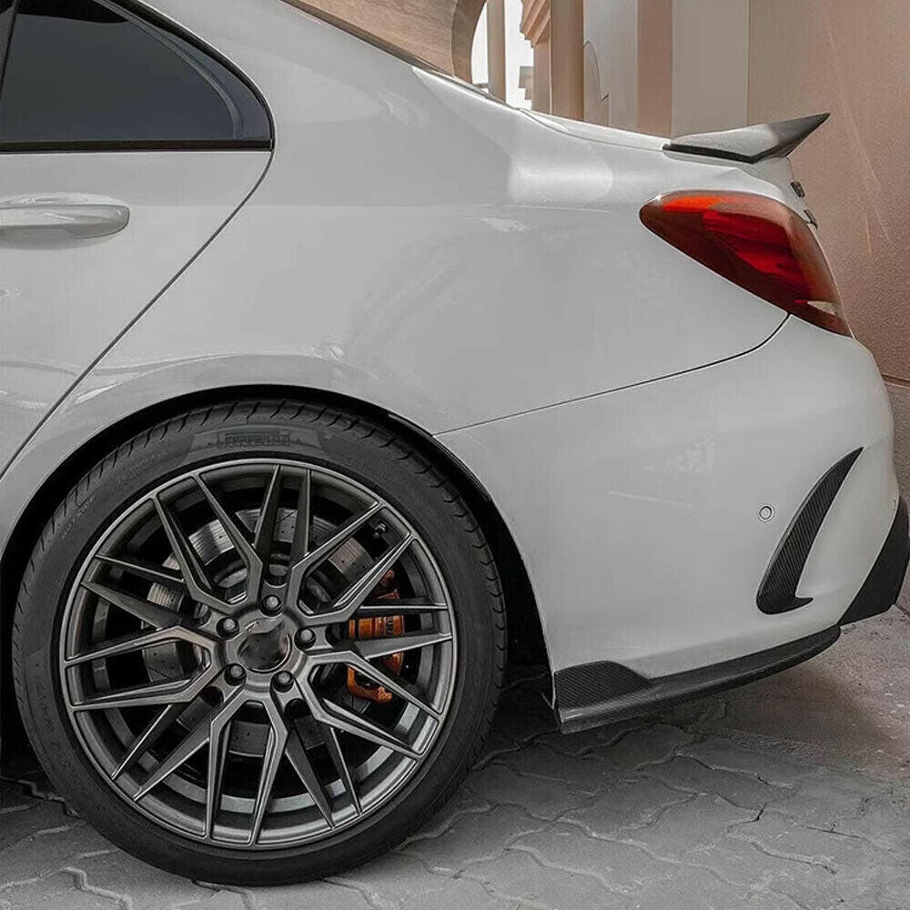Carbon Fiber Rear Splitters - W205 AMG C63 Sedan.