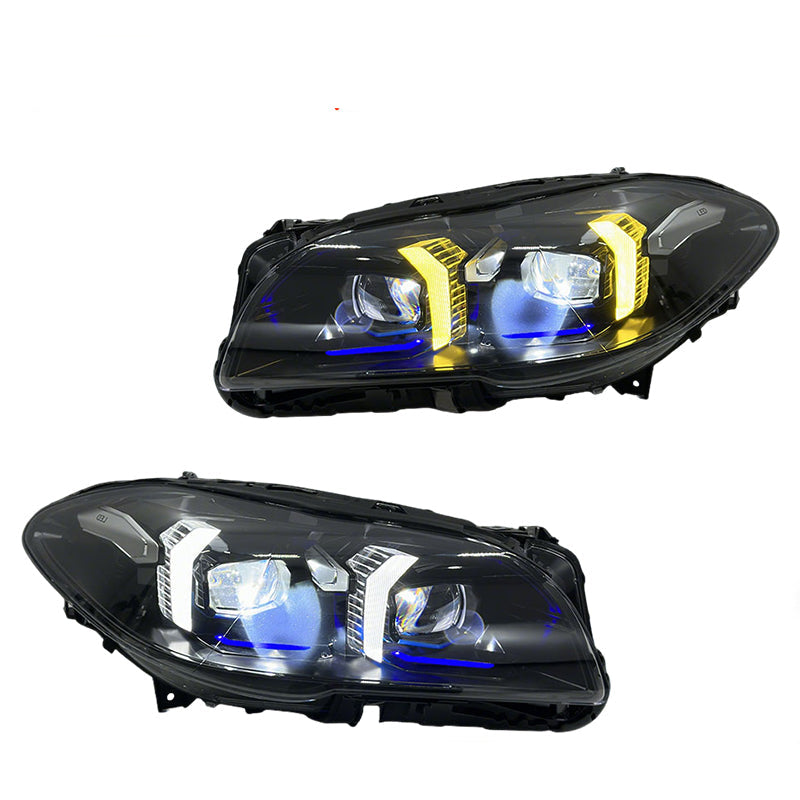 Snake Eyes Style LED Headlights V2 - BMW F10 5 SERIES & M5