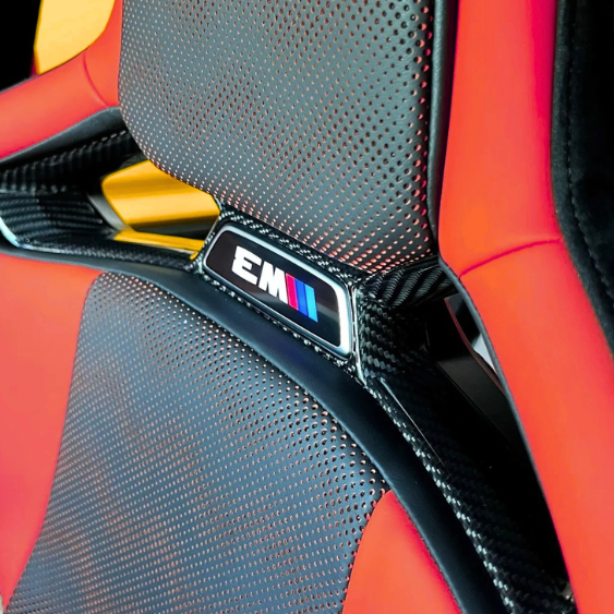 Carbon Fiber Bucket Seat Center Logo Trim - BMW G80 M3 | G82 M4 | G87 M2