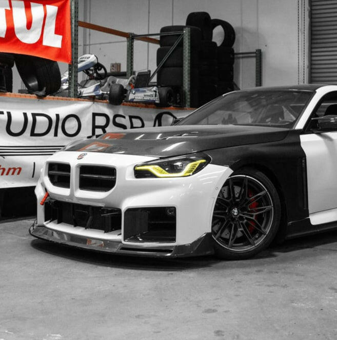 V Style Carbon Fiber Front Lip - G87 M2.