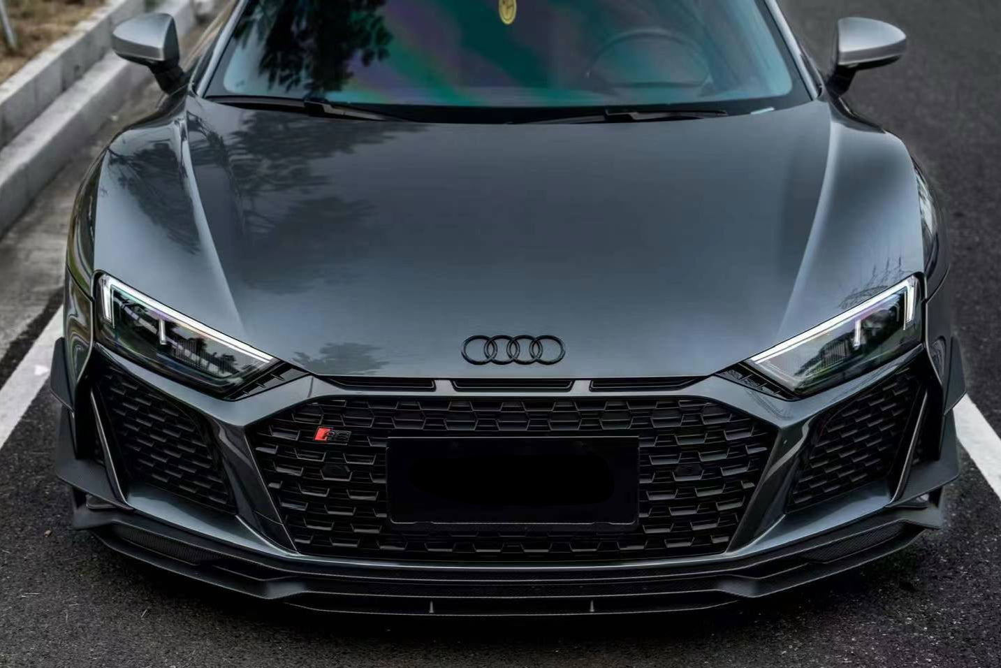 Paktechz Carbon Fiber Front Lip - Audi R8 (2019-2024)