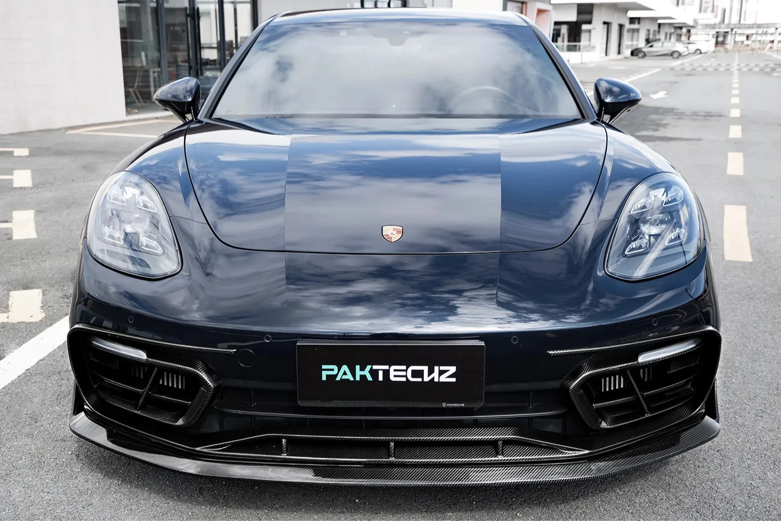 Paktechz Carbon Fiber Front Lip - Porsche Panamera (971)