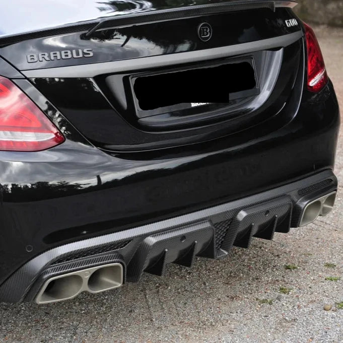 BRBS Style Carbon Fiber Diffuser - W205 AMG C63 Sedan - Euro Auto Design