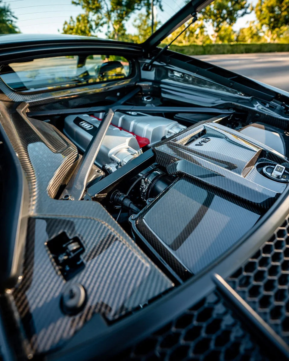 Carbon Fiber Engine Bay Panel Set - Audi R8 (2019-2024) - Euro Auto Design