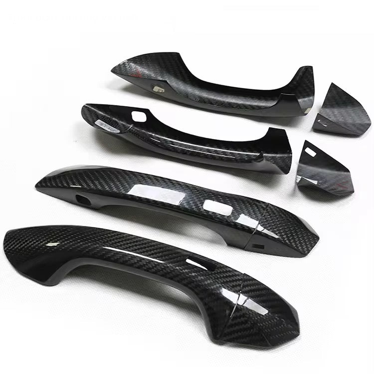 Carbon Fiber Door Handle Covers - Audi RSQ8/RS6 C8