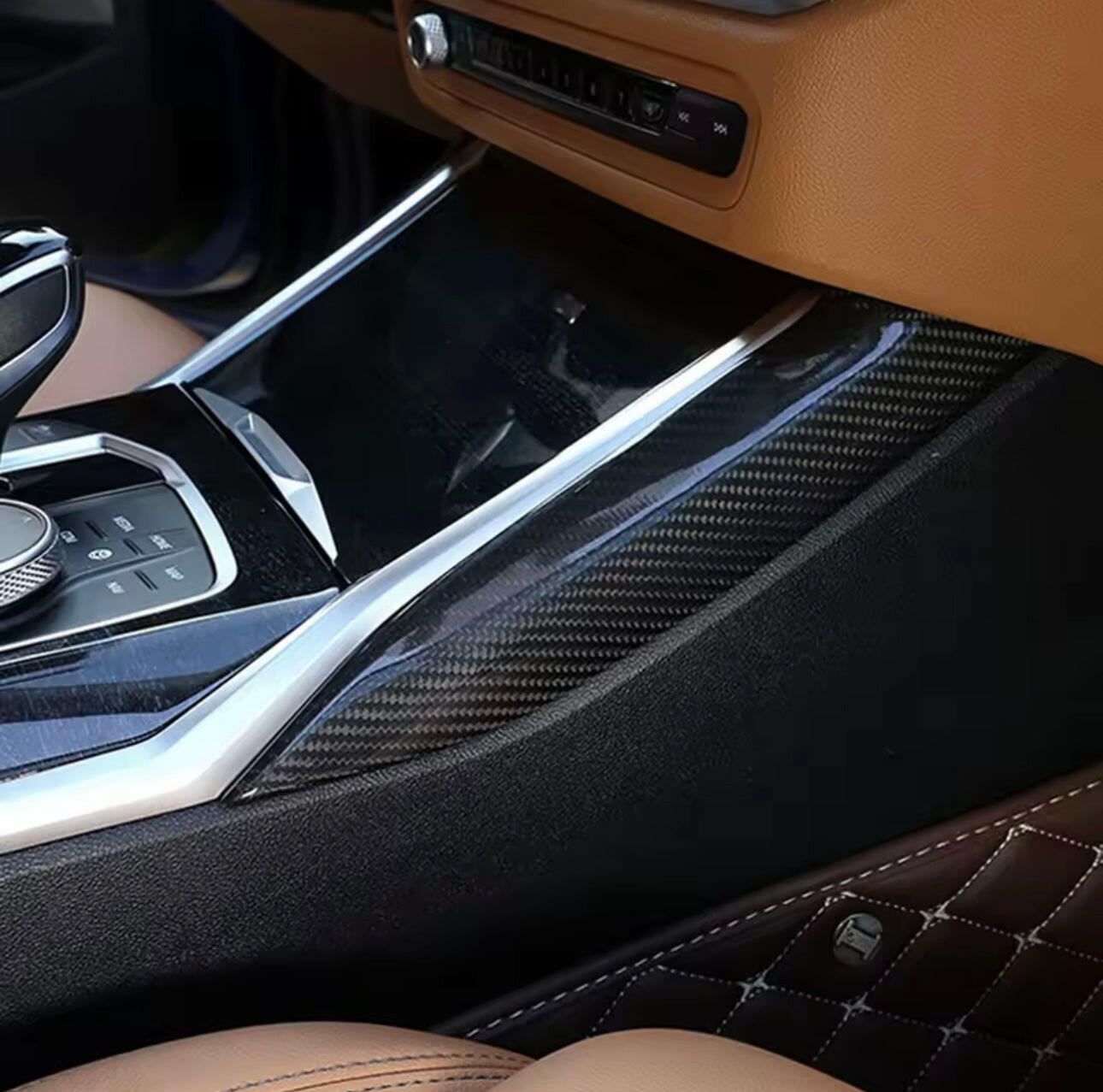Carbon Fiber Center Console Side Trim - G20 3 Series/G22 4 Series/G80 M3/G82 M4.