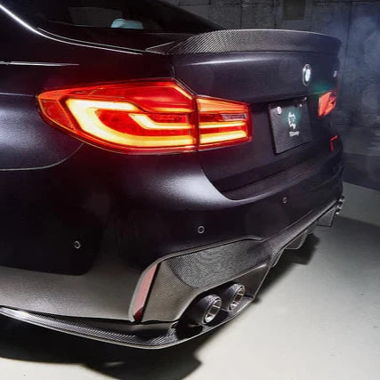 3D Style Carbon Fiber Diffuser W/ Splitters - F90 M5 - Euro Auto Design