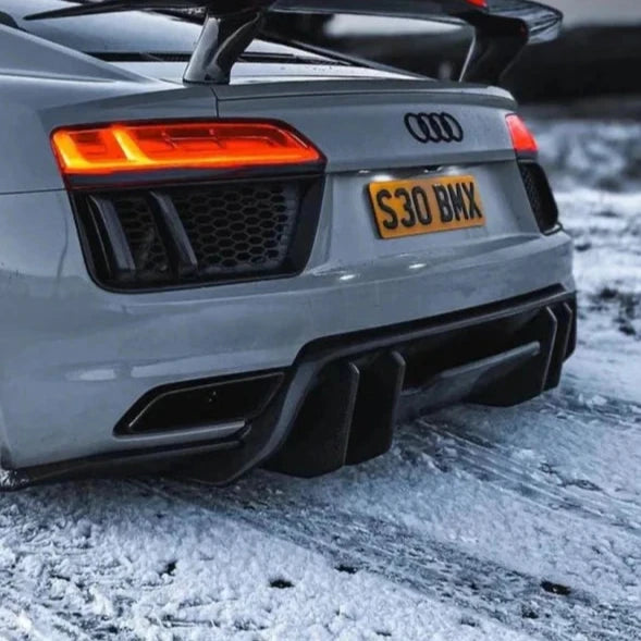 V Style Carbon Fiber Diffuser - Audi R8 (2016-2018) - Euro Auto Design