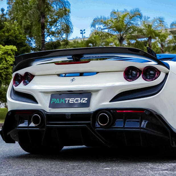 Paktechz Carbon Fiber Rear Diffuser - Ferrari F8 Tributo.