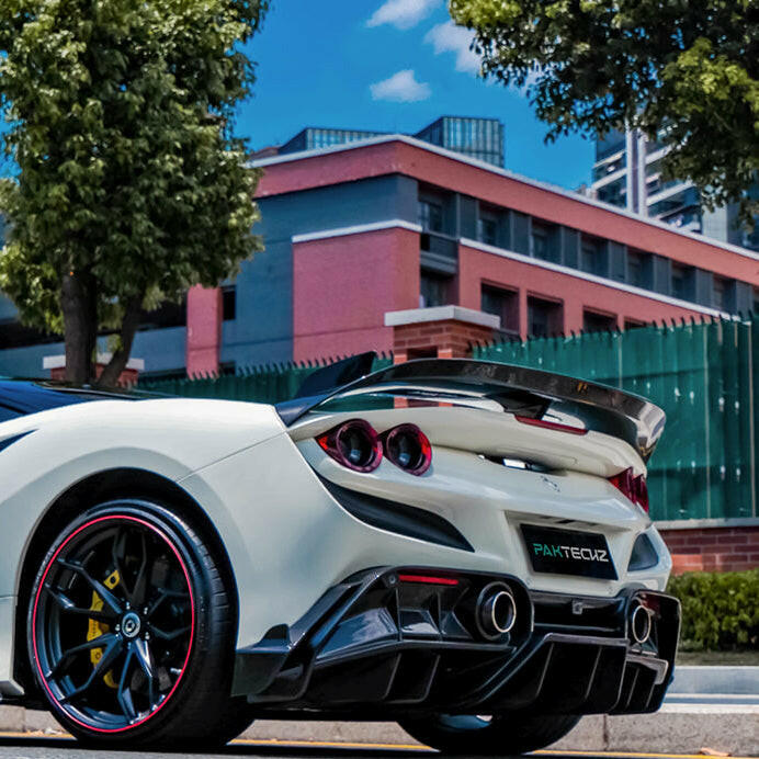 Paktechz Carbon Fiber Rear Diffuser - Ferrari F8 Tributo.