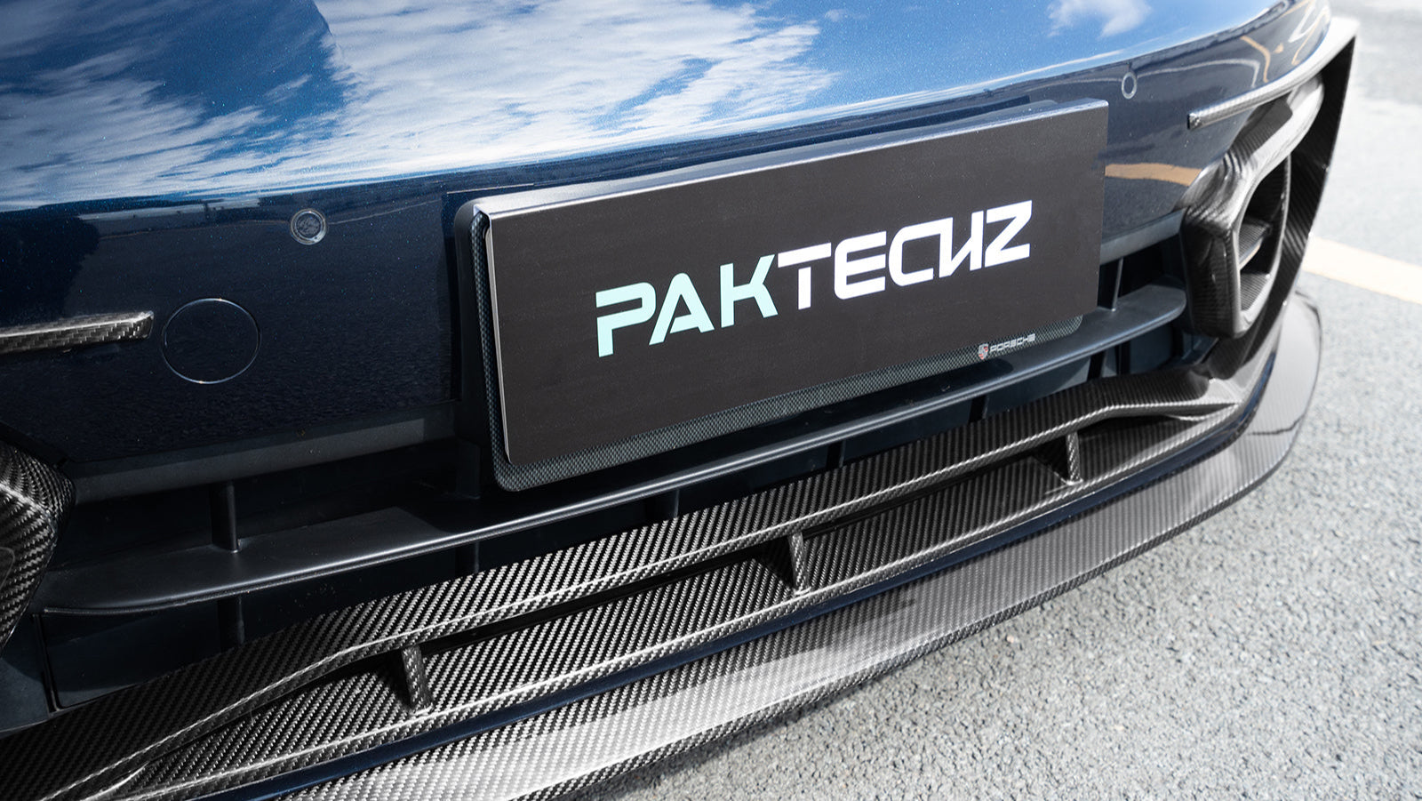 Paktechz Carbon Fiber Front Bumper Trim - Porsche Panamera (971)