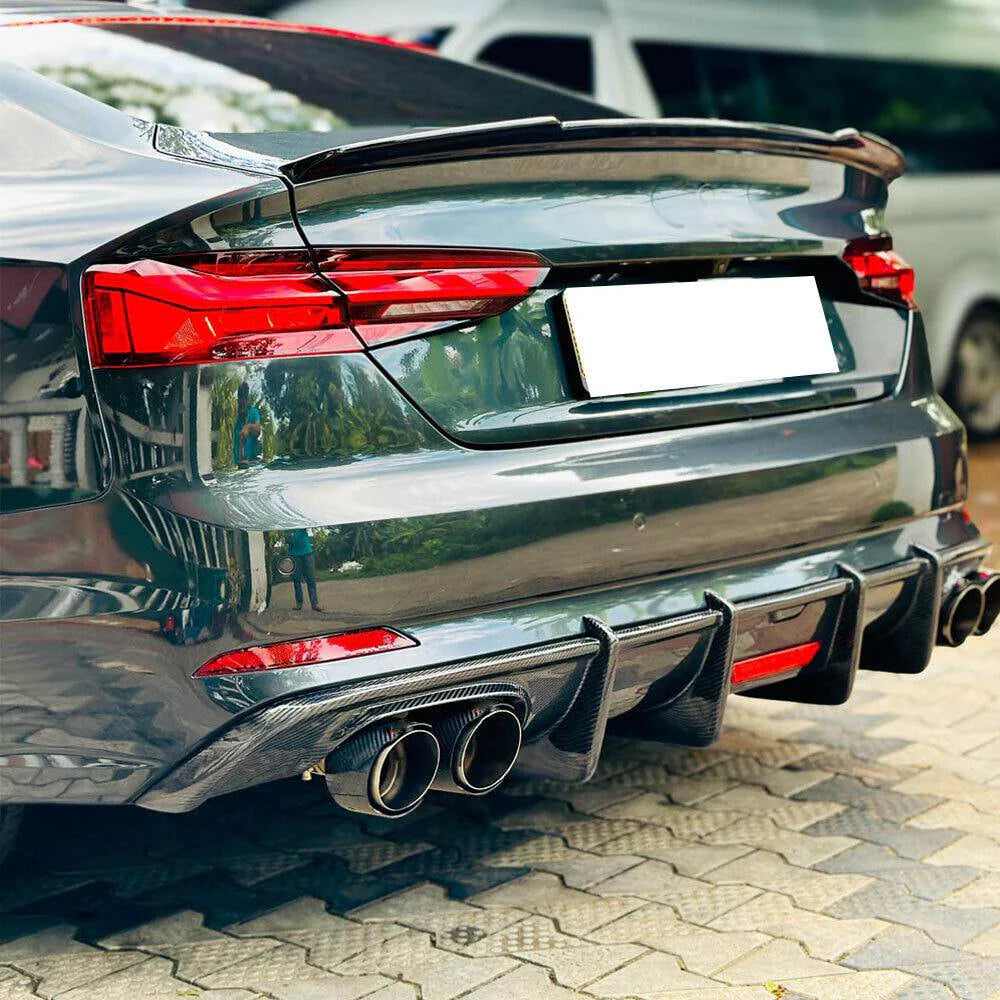 KB Style Carbon Fiber Diffuser - Audi S5 | A5 S-Line B9 - Euro Auto Design