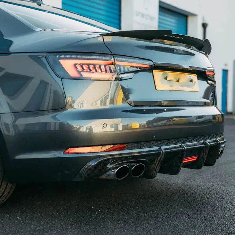 KB Style Carbon Fiber Diffuser - Audi S5 | A5 S-Line B9 - Euro Auto Design