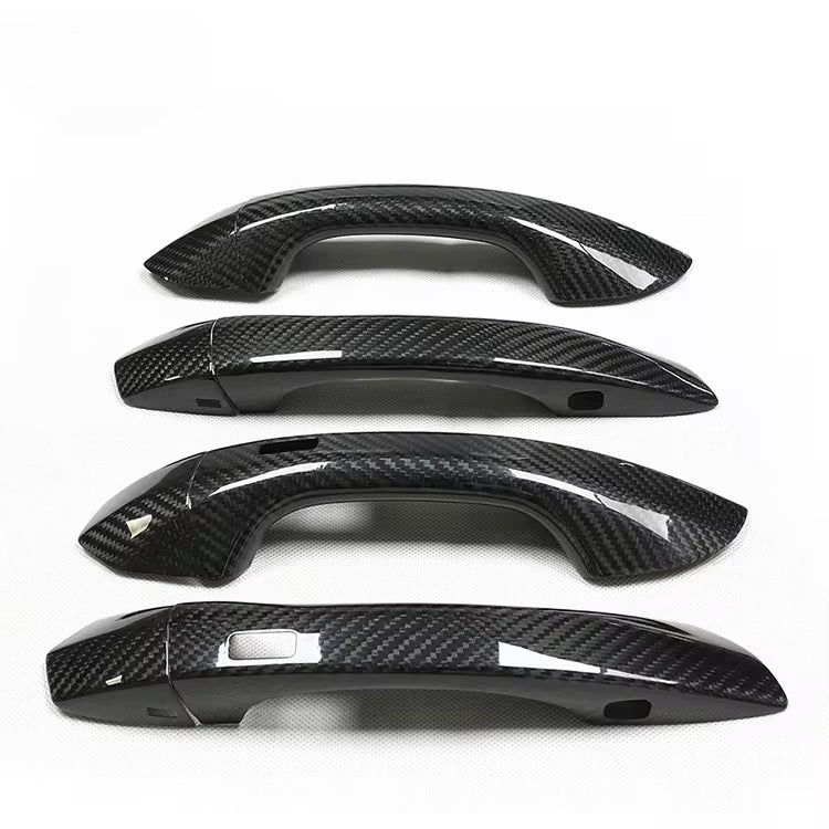 Carbon Fiber Door Handle Covers - Audi RSQ8/RS6 C8