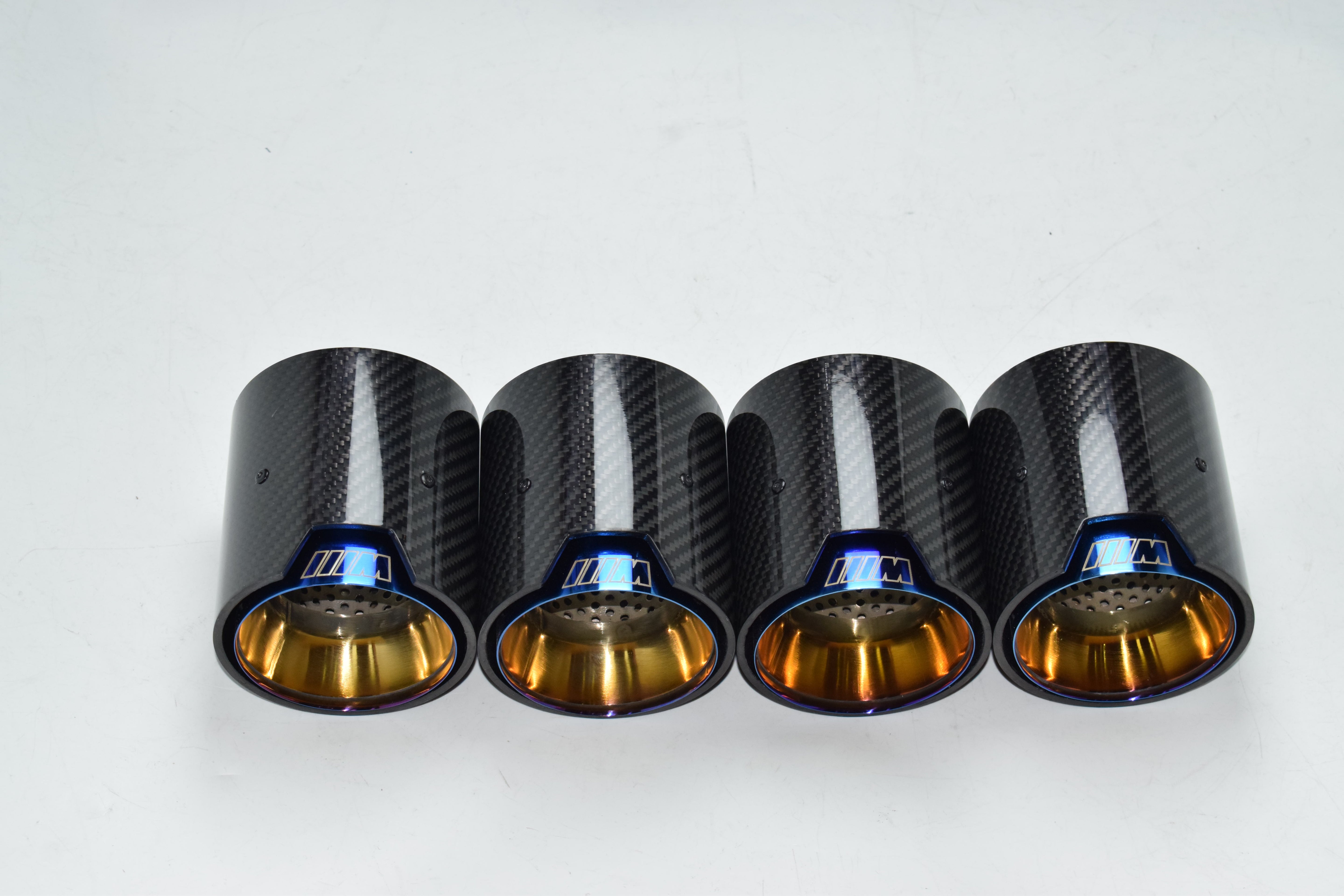 MP Style Carbon Fiber Quad Exhaust Tips - F80 M3 | F82 M4 | F87 M2