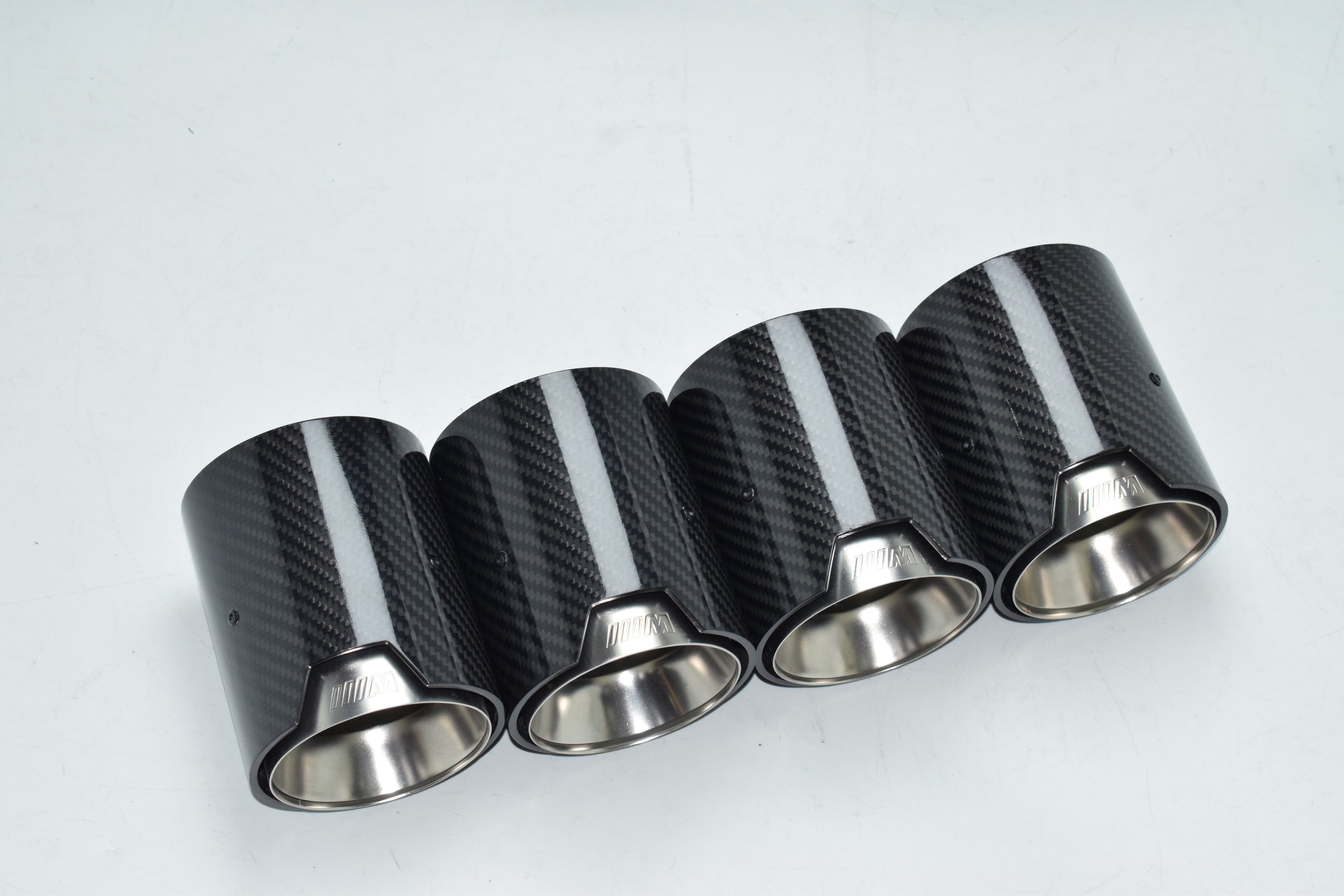 MP Style Carbon Fiber Quad Exhaust Tips - F80 M3 | F82 M4 | F87 M2