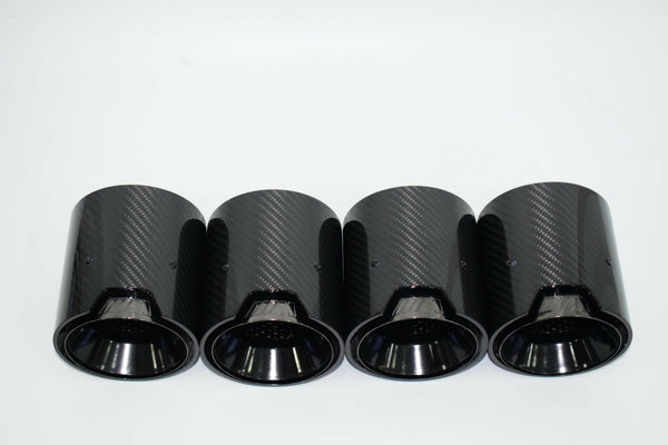 MP Style Carbon Fiber Quad Exhaust Tips - BMW G80 M3 | G82 M4 | BMW G87 M2