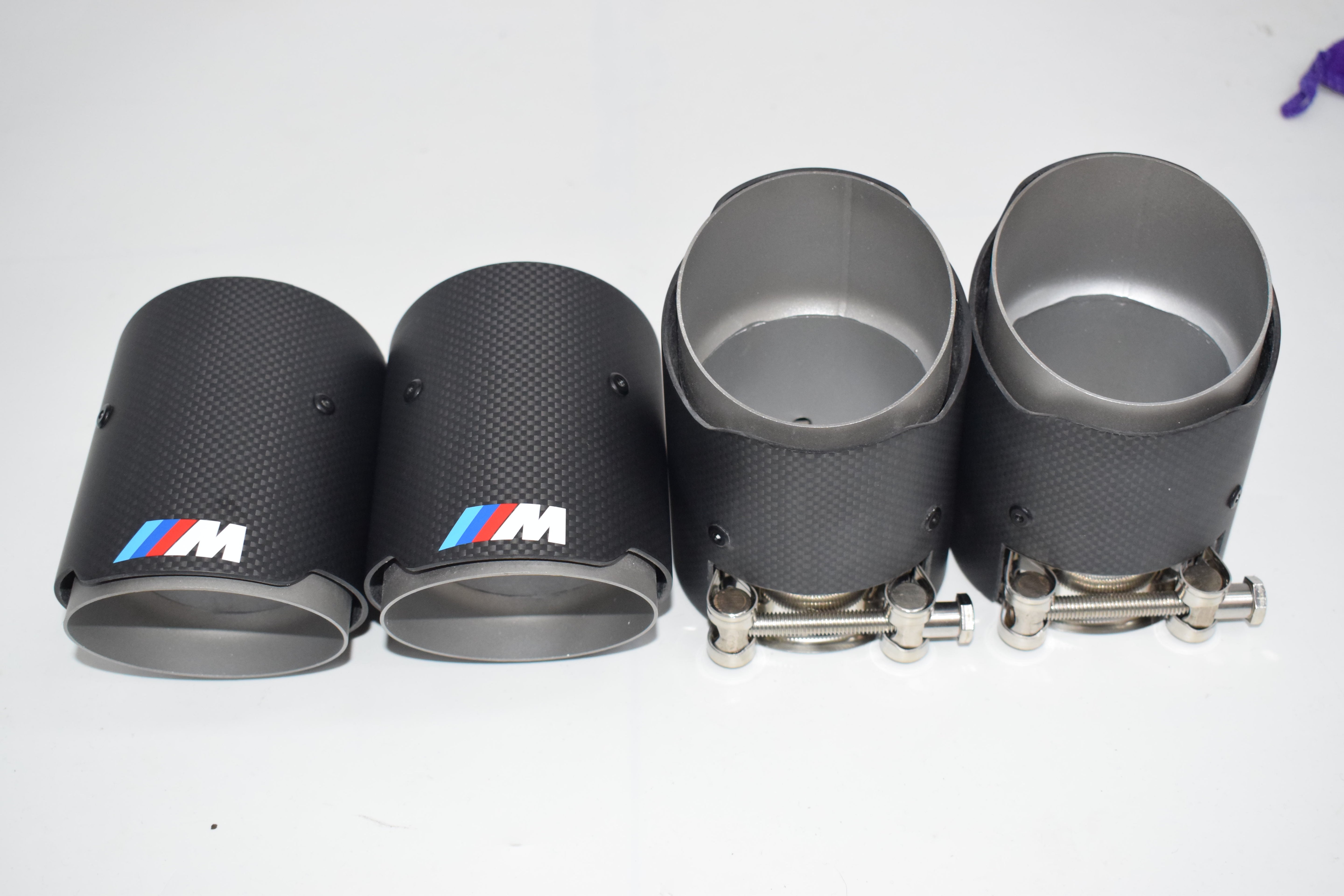 MP Style Carbon Fiber Quad Exhaust Tips - F80 M3 | F82 M4 | F87 M2