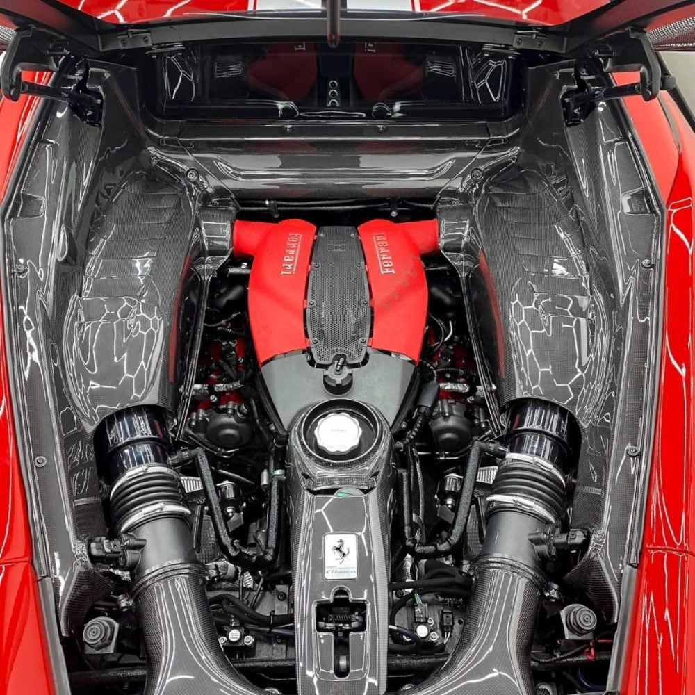 Full Carbon Fiber Engine Bay - Ferrari 488 GTB