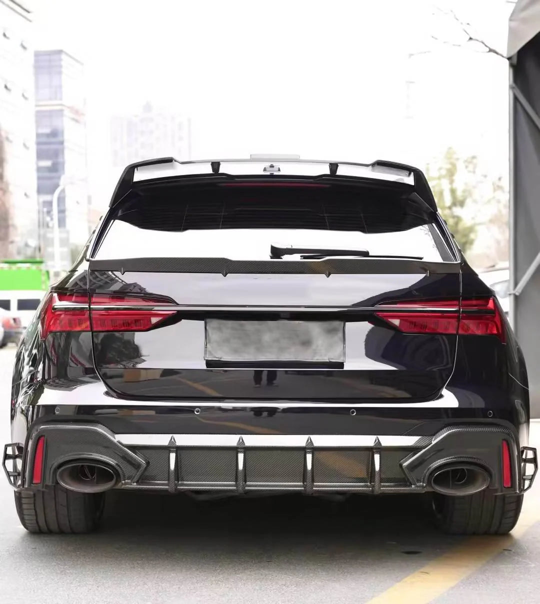 Euro Auto Style V1 Carbon Fiber Diffuser - Audi RS6/RS7 C8 - Euro Auto Design