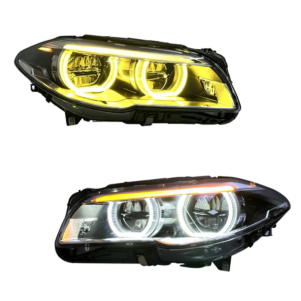 Dual-Color LCI Style LED Headlights - BMW F10 5 Series & M5