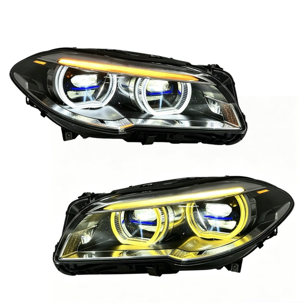 Dual-Color LCI V2 Style LED Headlights - BMW F10 5 Series & M5