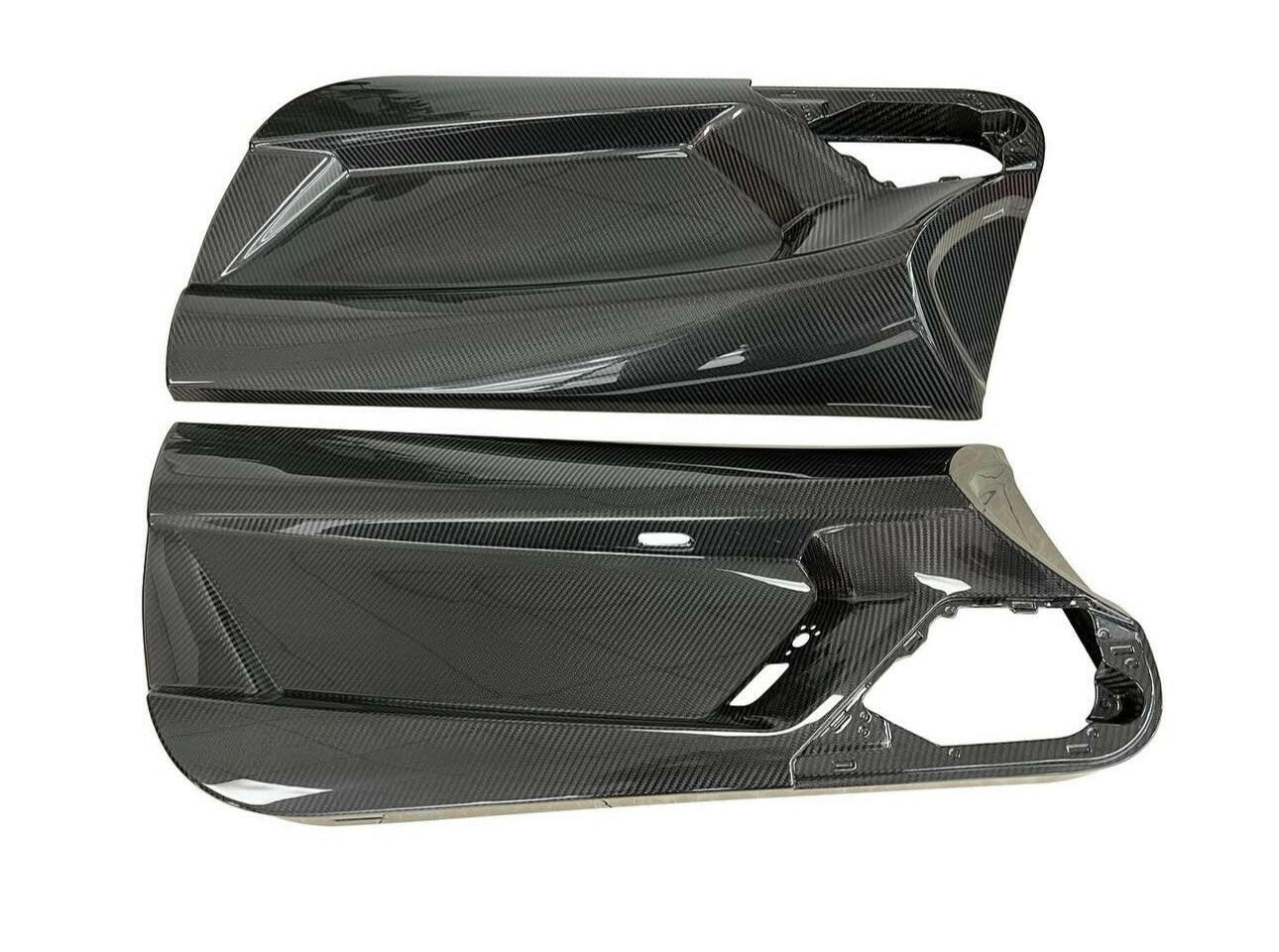 SVJ Style Carbon Fiber Inner Door Panels - Lamborghini Aventador LP700 / LP720 / LP740.