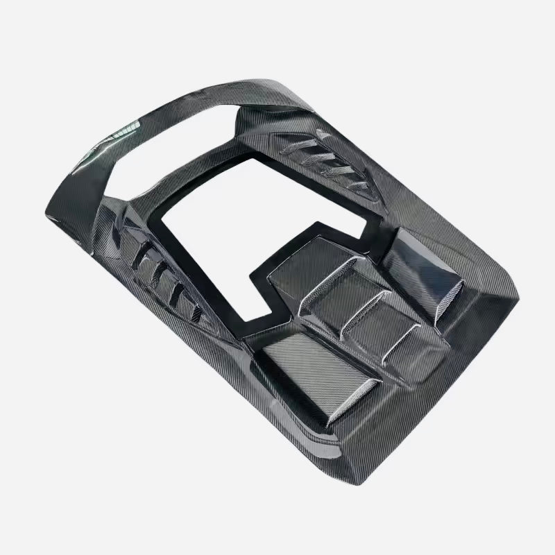 Tecnica Style Carbon Fiber Rear Engine Hood - Lamborghini Huracan LP610 / LP580 / EVO / Tecnica (2015-2025)