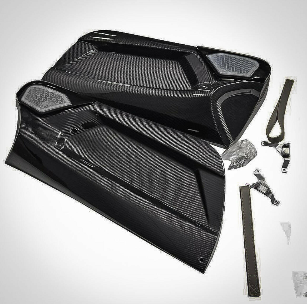 SVJ Style Carbon Fiber Inner Door Panels - Lamborghini Aventador LP700 / LP720 / LP740.