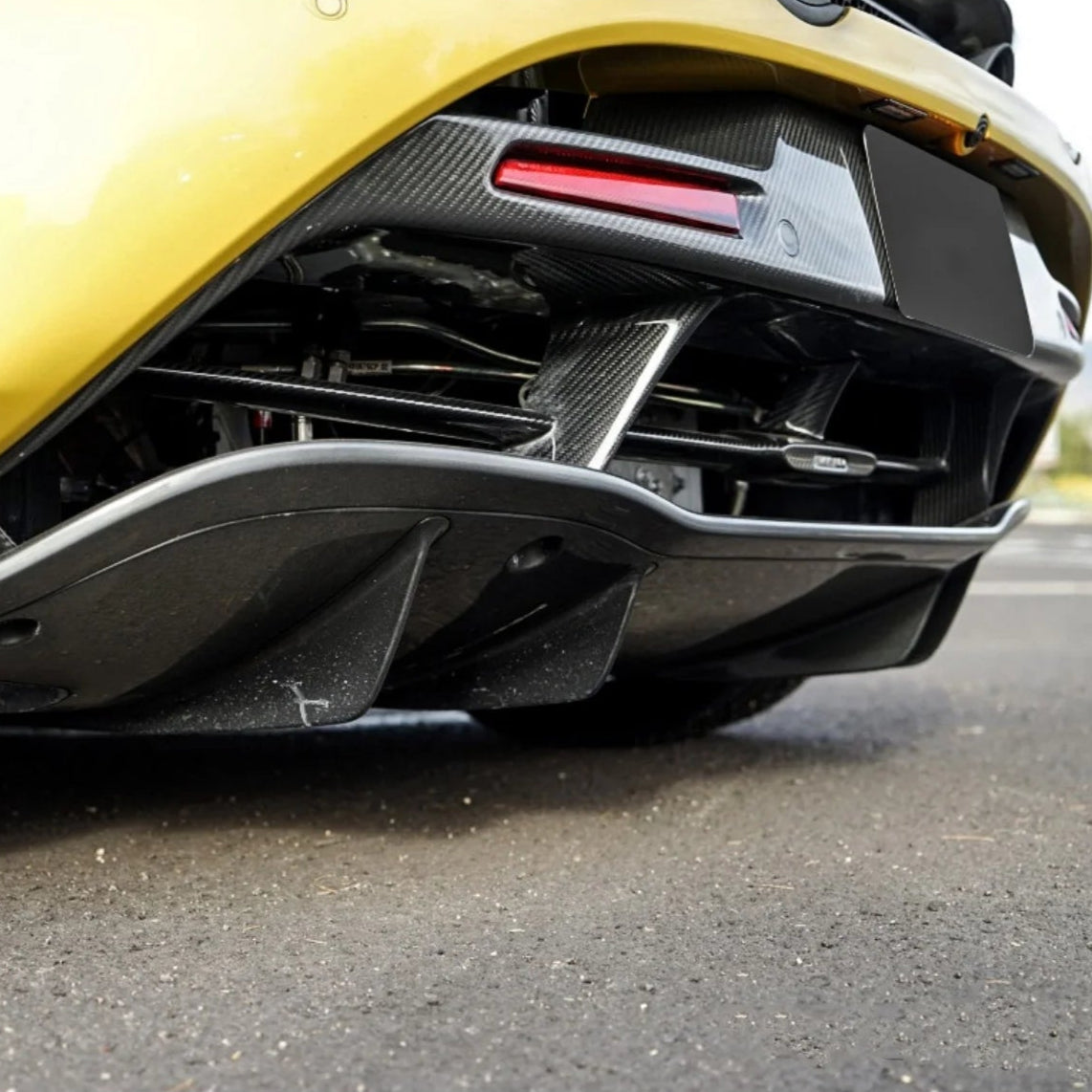 OEM Style Carbon Fiber Rear Diffuser - McLaren 720s.